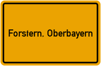 City Sign Forstern, Oberbayern