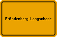 City Sign Fröndenberg-Langschede