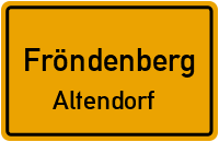 Feuerwehrstraße in FröndenbergAltendorf