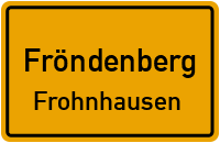 Straßen in Fröndenberg Frohnhausen