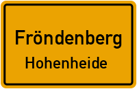 Wachtelweg in FröndenbergHohenheide