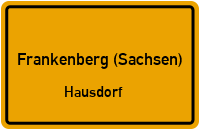 Alte Dorfstraße in Frankenberg (Sachsen)Hausdorf
