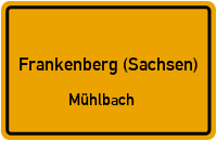 Über Der Mühle in Frankenberg (Sachsen)Mühlbach