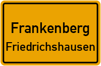 Haberäckerweg in FrankenbergFriedrichshausen