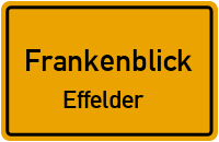 Maßstraße in FrankenblickEffelder