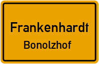 Straßenverzeichnis Frankenhardt Bonolzhof