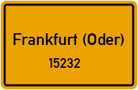 15232 Frankfurt (Oder)