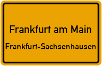 Einfahrt Zna in Frankfurt am MainFrankfurt-Sachsenhausen
