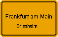 Straßenverzeichnis Frankfurt am Main Griesheim