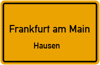 Straßenverzeichnis Frankfurt am Main Hausen