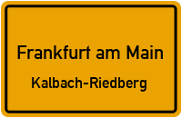 Straßenverzeichnis Frankfurt am Main Kalbach-Riedberg