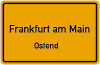 Hanauer Landstraße in Frankfurt am MainOstend