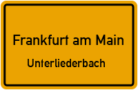 Straßenverzeichnis Frankfurt am Main Unterliederbach