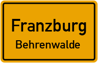 Dorfstraße in FranzburgBehrenwalde