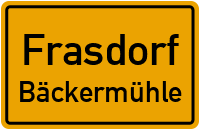 Straßen in Frasdorf Bäckermühle