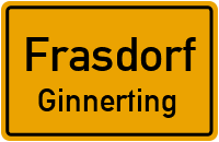 Straßen in Frasdorf Ginnerting