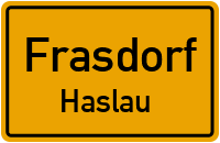 Straßen in Frasdorf Haslau