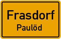 Straßen in Frasdorf Paulöd