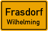 Straßen in Frasdorf Wilhelming