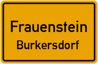 Burgbergstraße in FrauensteinBurkersdorf