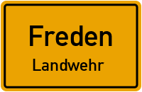 Landwehrweg in FredenLandwehr