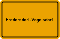 City Sign Fredersdorf-Vogelsdorf