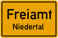 Straßen in Freiamt Niedertal