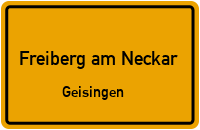 Straßenverzeichnis Freiberg am Neckar Geisingen