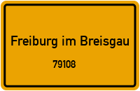 Straßen in 79108 Freiburg im Breisgau