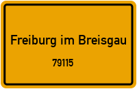 Straßen in 79115 Freiburg im Breisgau