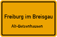 Paduaallee in Freiburg im BreisgauAlt-Betzenhausen