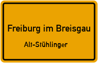 Ausfahrt Ochsenbrücke in Freiburg im BreisgauAlt-Stühlinger