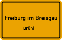 Einsteinstraße in Freiburg im BreisgauBrühl