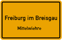 Greiffeneggbrücke in Freiburg im BreisgauMittelwiehre