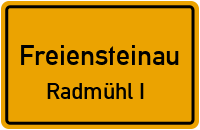 Straßenverzeichnis Freiensteinau Radmühl I