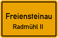 Dorfstraße in FreiensteinauRadmühl II