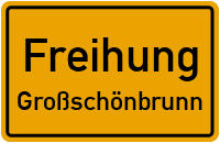 Dorfstraße in FreihungGroßschönbrunn