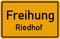 Straßenverzeichnis Freihung Riedhof