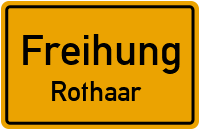 Straßen in Freihung Rothaar