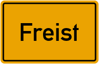 Ortsschild von Gemeinde Freist in Sachsen-Anhalt