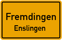 Straßenverzeichnis Fremdingen Enslingen