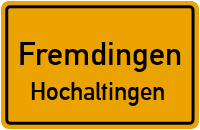 Straßenverzeichnis Fremdingen Hochaltingen