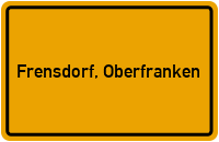 City Sign Frensdorf, Oberfranken