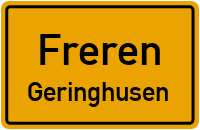 Uphusener Straße in FrerenGeringhusen
