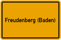 City Sign Freudenberg (Baden)