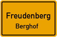 Berghof in FreudenbergBerghof