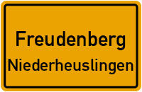 Straßenverzeichnis Freudenberg Niederheuslingen