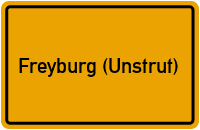 City Sign Freyburg (Unstrut)