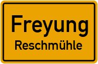 Straßenverzeichnis Freyung Reschmühle