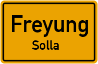 Straßen in Freyung Solla